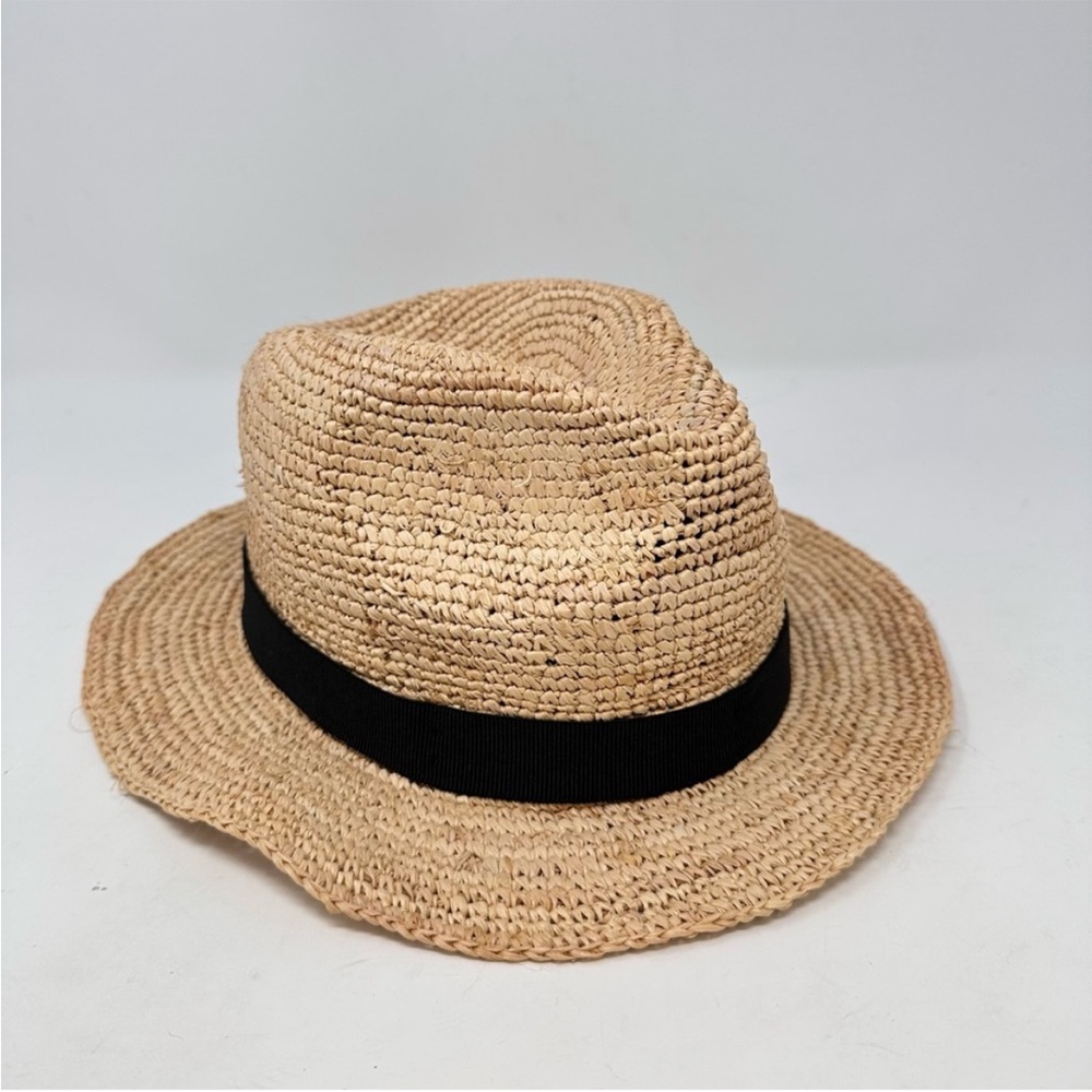 J. Crew Packable Raffia Straw Hat Size S/M